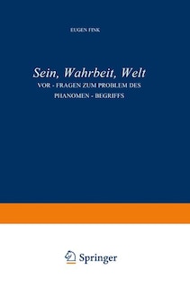 Front cover_Sein, Wahrheit, Welt