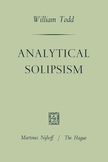 Couverture_Analytical Solipsism