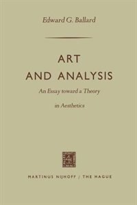 Couverture_Art and Analysis