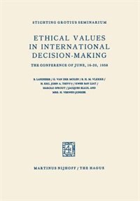 Front cover_Ethical Values in International Decision-Making