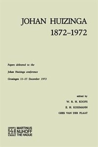 Front cover_Johan Huizinga 1872-1972
