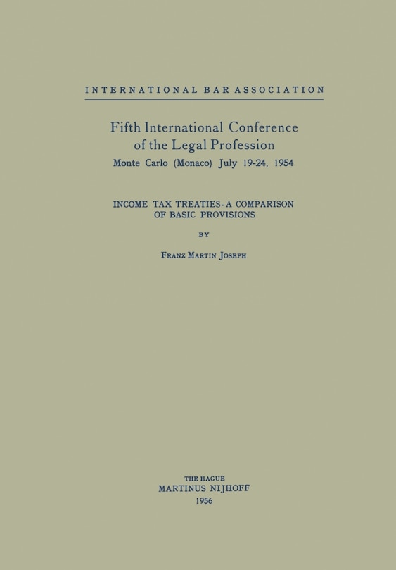 Couverture_Fifth International Conference of the Legal Profession Monte Carlo (Monaco) July 19-24, 1954