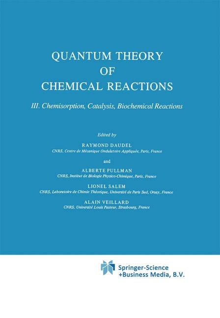 Couverture_Quantum Theory of Chemical Reactions