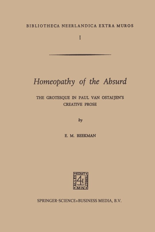 Front cover_Homeopathy of the Absurd