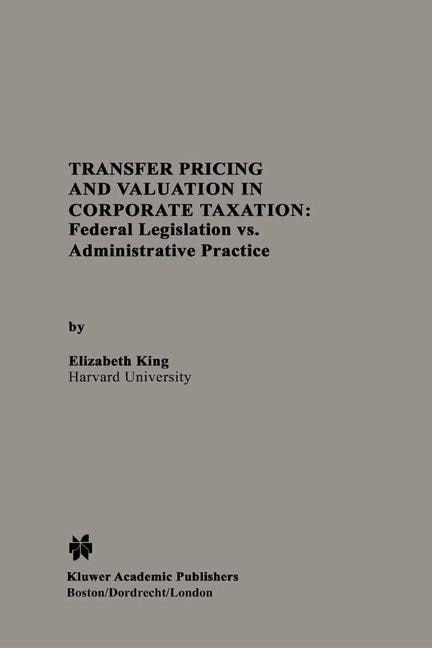 Front cover_Transfer Pricing and Valuation in Corporate Taxation