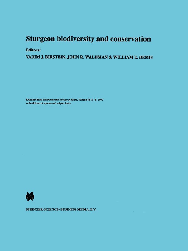 Couverture_Sturgeon biodiversity and conservation
