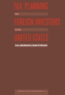 Front cover_Tax Planning for Foreign Investors in the United States