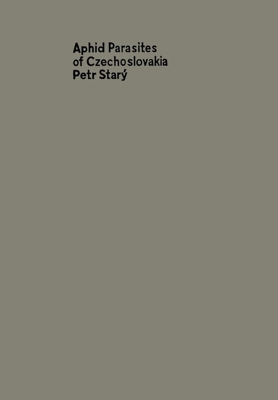 Couverture_Aphid parasites of Czechoslovakia