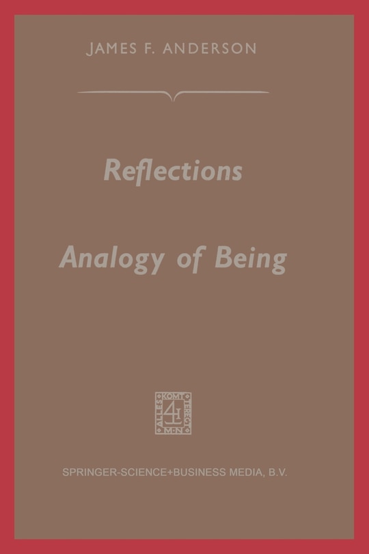 Couverture_Reflections On The Analogy Of Being