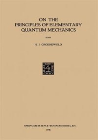 Front cover_On the Principles of Elementary Quantum Mechanics