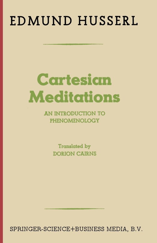 Front cover_Cartesian Meditations
