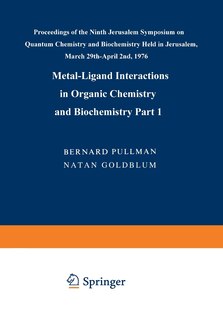 Couverture_Metal-Ligand Interactions in Organic Chemistry and Biochemistry