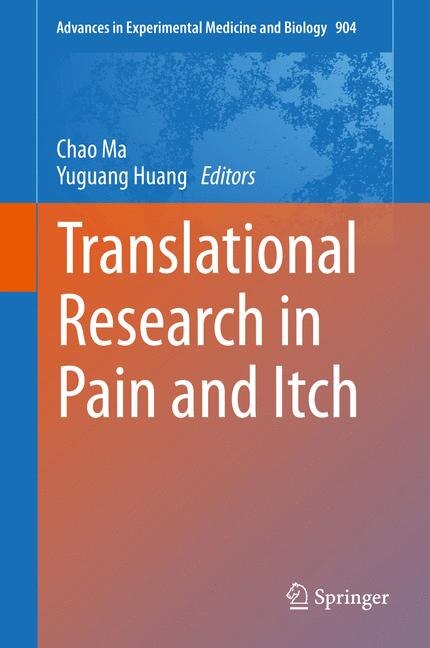 Couverture_Translational Research In Pain And Itch