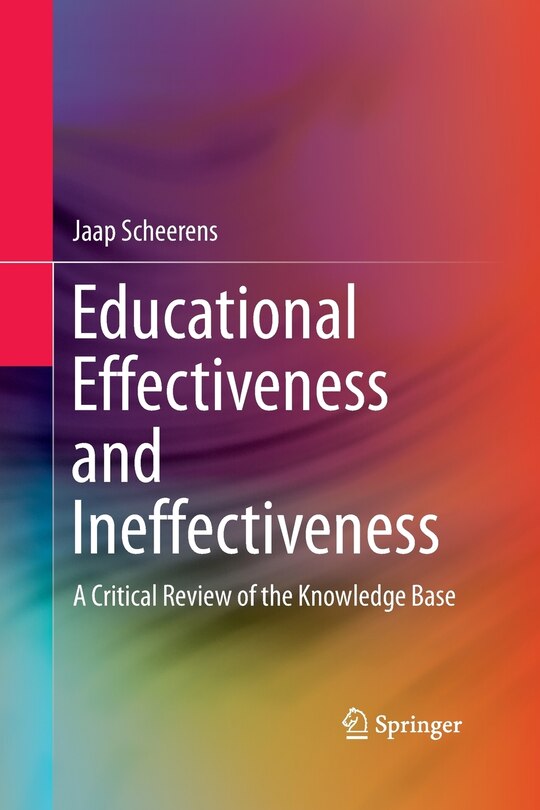 Couverture_Educational Effectiveness And Ineffectiveness