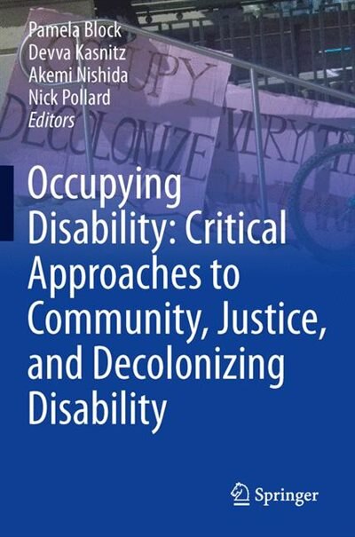 Front cover_Occupying Disability