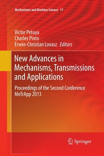 Front cover_New Advances In Mechanisms, Transmissions And Applications