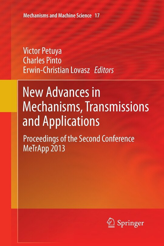 Front cover_New Advances In Mechanisms, Transmissions And Applications