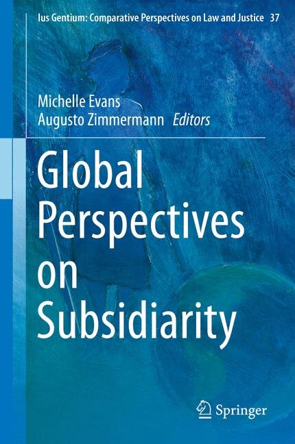 Couverture_Global Perspectives on Subsidiarity