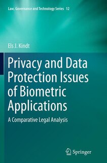Couverture_Privacy And Data Protection Issues Of Biometric Applications