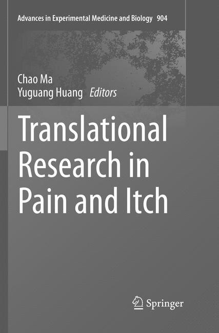 Couverture_Translational Research In Pain And Itch