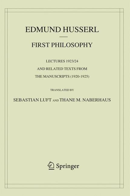 Front cover_First Philosophy