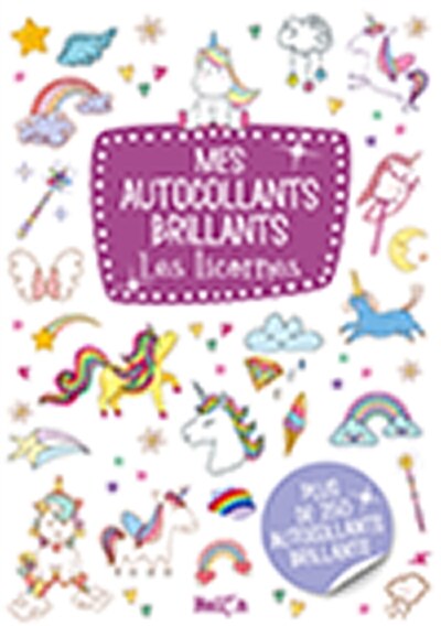 Couverture_Autocollants brillants -les licornes