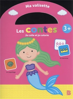 Front cover_Les contes : je colle et je colorie : 3 +
