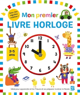 Couverture_Mon premier livre horloge, 3-5 ans
