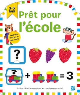 Prêt pour l'école, 3-5 ans: un livre d'éveil amusant sur les premiers concepts !