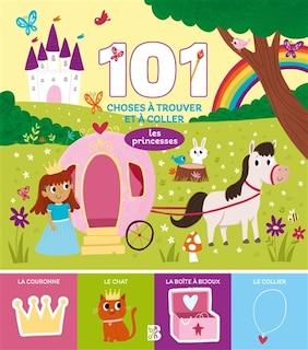 Front cover_Les princesses : 101 choses à trouver et à coller
