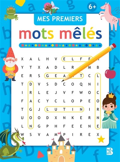 Front cover_Mes premiers mots mêlés, 6+