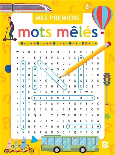 Front cover_Mes premiers mots mêlés, 8+