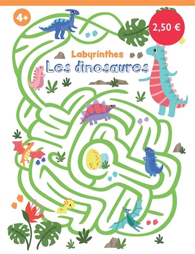 Front cover_Les dinosaures : labyrinthes