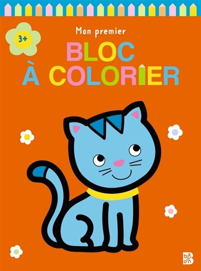 Mon premier bloc à colorier: Chat
