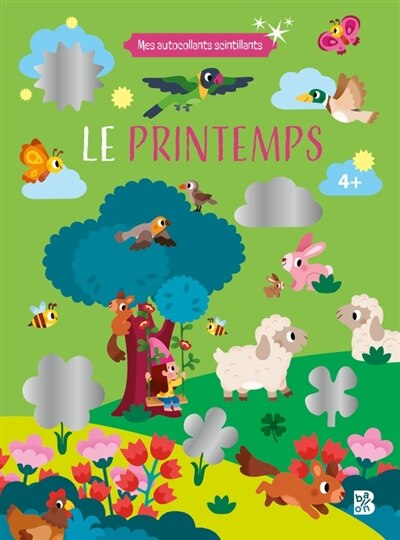 Front cover_Mes autocollants scintillants : Le printemps