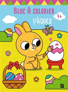 Front cover_Pâques : bloc à colorier : 4+