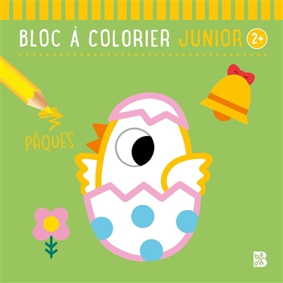 Couverture_Bloc à colorier junior 2+ : Pâques