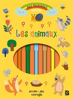 Couverture_Les animaux : puzzles, jeux, coloriages