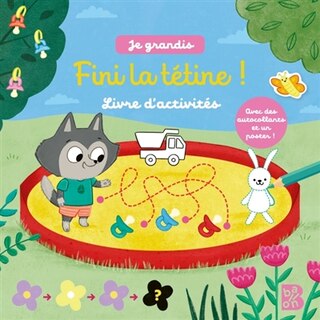 Front cover_La tétine Livre de jeux avec poster et autocollants