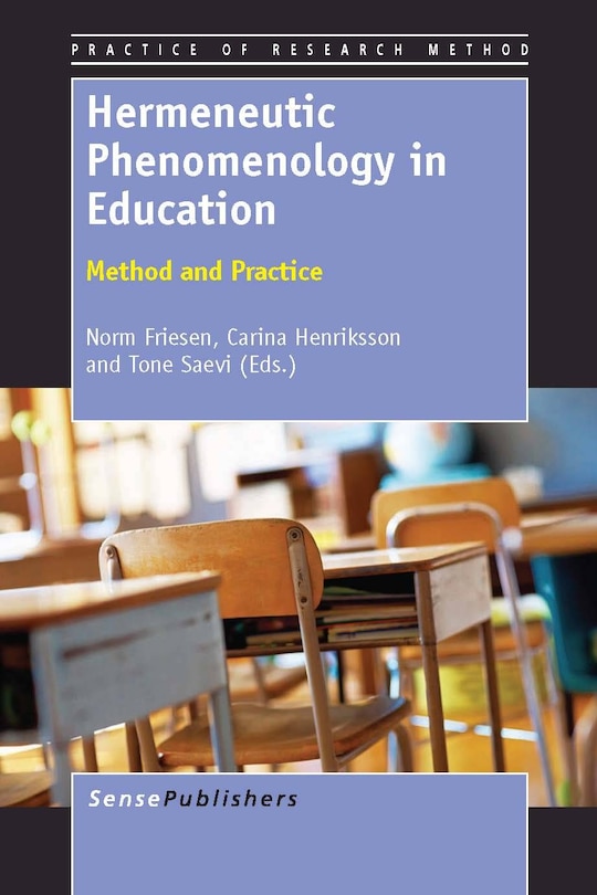 Front cover_Hermeneutic Phenomenology in Education