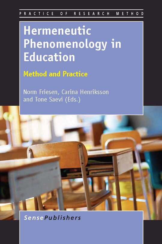 Couverture_Hermeneutic Phenomenology in Education