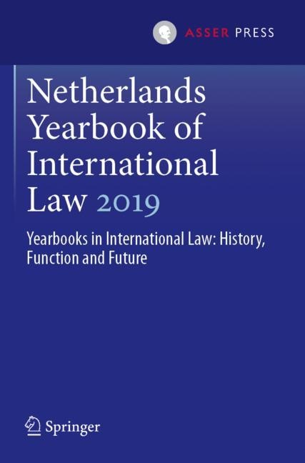 Front cover_Netherlands Yearbook Of International Law 2019
