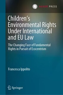 Couverture_Children's Environmental Rights under International and EU Law