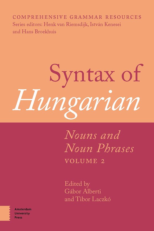 Couverture_Syntax Of Hungarian