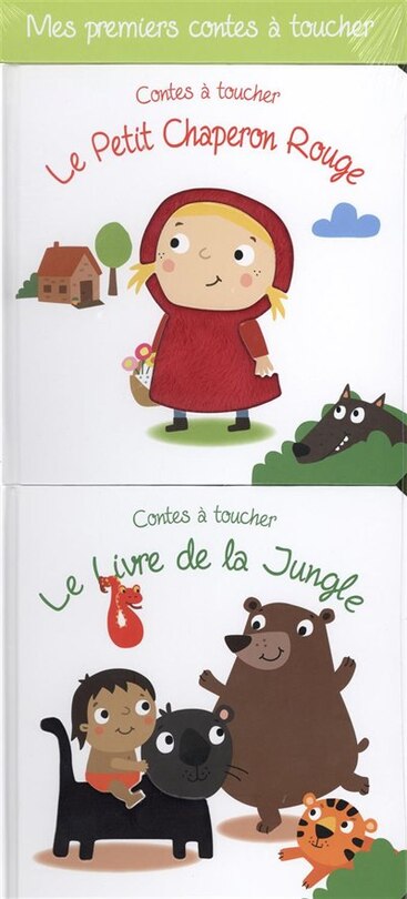 Couverture_Coffret : Mes premiers contes à toucher - Le Petit Chaperon Roug