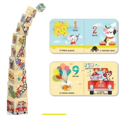 Front cover_Camion de pompier : livre avec cubes de construction