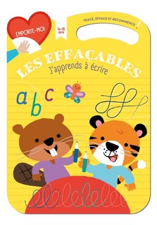 Front cover_J'apprends à écrire : les effaçables : 4-6 ans