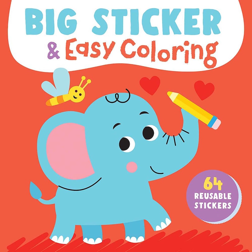 Front cover_Big Sticker & Easy Coloring (Elephant)