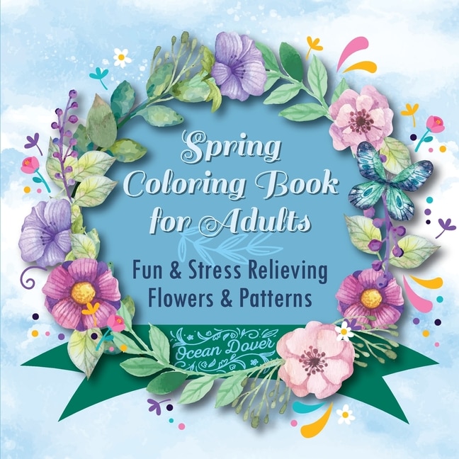 Front cover_Spring Coloring Book for Adults