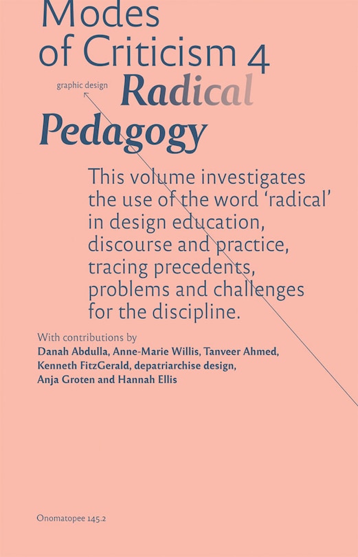 Front cover_Modes Of Criticism 4: Radical Pedagogy